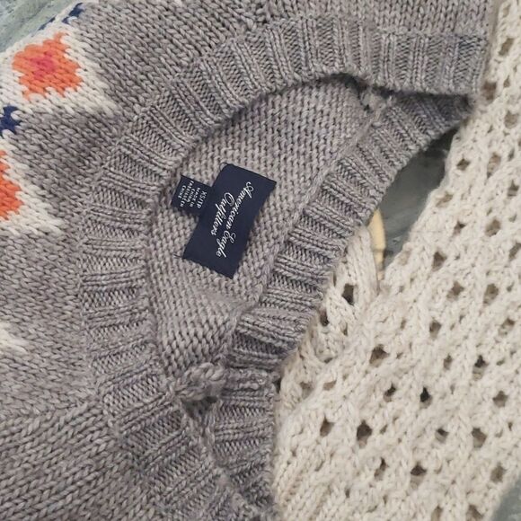 AMERICAN EAGLE KNIT CHUNKY WOOL MULTICOLOR SWEATER - Picture 6 of 6